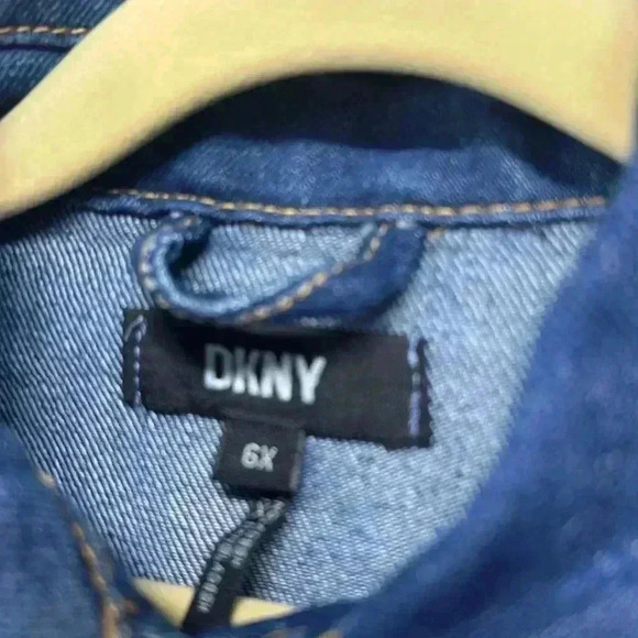 DKNY Kids Blue Denim Jacket size 6x - Picture 2 of 4